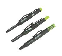 Tracer Kit complet de marquage de trous profonds - (y compris marqueur permanent à double pointe, crayon de construction à trous profonds, 6 étuis de rechange pour distributeurs de mines)