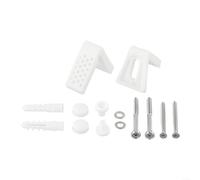 Kit complet de montage coudé pour cuvette WC avec fixations pour une installation sécurisée de salle de bain