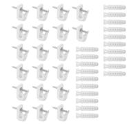 Kit complet de montage d'étagère avec clips, vis et tubes pour clip de maison