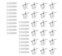 Kit complet de montage d'étagère avec clips, vis et tubes pour matériel de montage domestique