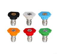 Kit complet de nettoyage de gouttière avec tige d'extension compatible avec nettoyeur haute pression et têtes de buse assorties (lot 1)