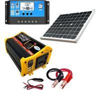 Kit complet de panneau solaire 4000 W (avec onduleur) - Système d'alimentation solaire pour maisons, abris de jardin, fermes, camping-cars et bateaux (piles non incluses)