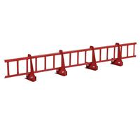 Kit complet de pare-neige 1,5 m, avec 4 supports pour toitures à joints debout (Hauteur: 15 cm, RAL 3011 Rouge)