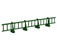 Kit complet de pare-neige 1,5 m, avec 4 supports pour toitures à joints debout (Hauteur: 20 cm, RAL 6020 Vert Foncé)