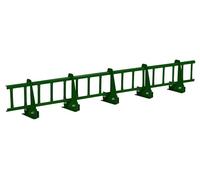 Kit complet de pare-neige 1,5 m, avec 5 supports pour toitures à joints debout (Hauteur: 20 cm, RAL 6020 Vert Foncé)