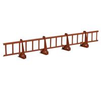 Kit complet de pare-neige 3,0 m, avec 4 supports pour toitures à joints debout (Hauteur: 15 cm, RAL 3009 Rouge châtaigne)