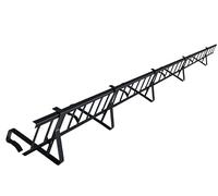 Kit complet de pare-neige 3,0 m, avec 5 supports pour tuiles de toit, à accrocher sur les lattes (Hauteur: 20 cm, RAL 7016 Anthracite)