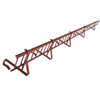 Kit complet de pare-neige 3,0 m, avec 5 supports pour tuiles de toit, à accrocher sur les lattes (Hauteur: 20 cm, RAL 8004 Rouge Brique)