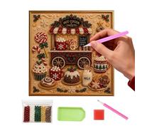 Kit complet de peinture à perles de Noël pour adultes - vous-même 3D