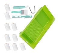 Kit complet de peinture avec 13 rouleaux de texture pour cloisons sèches et cadre de rouleau pour surfaces murales Finition Rouleau à peinture Usage quotidien