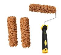 Kit complet de peinture avec 3 rouleaux de texture pour cloisons sèches et cadre de rouleau pour surfaces murales, finitions, usage quotidien, fournitures de peinture
