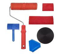Kit complet de peinture avec rouleaux texturés pour cloisons sèches et cadre de rouleau pour surfaces murales Finition Utilisation quotidienne