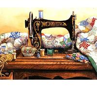 Kit Complet de Peinture Diamants DIY 5D Machine à coudre Diamond Painting Broderie Diamant strass au point de croix Matériel d'art et d'artisanat idéal pour la décoration Salon Chambre Maison