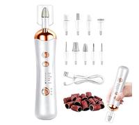 Kit complet de perceuse à ongles électrique portable sans fil facile et rechargeable pour femmes, filles, adultes, fêtes, voyages, intérieur et extérieur et manucure