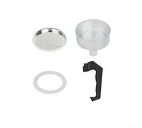 Kit complet de pièces de rechange pour poignée de casserole à moka, joint, entonnoir, filtre (6 tasses)