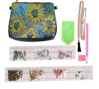 Kit Complet de Portefeuille de Cadeaux de Peinture à Faire Soi-même, Petit Sac à Chaîne avec Motif de Tournesol, Cadeaux pour Les Amateurs D'artisanat, Couleurs Riches