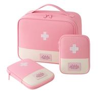 Kit complet de premiers secours adapté pour la trousse de premiers secours et la trousse à pharmacie à la maison, comprend une mallette médicale et deux trousse à médicaments de voyage, peut être