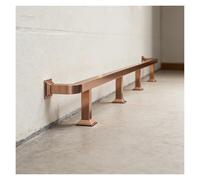 Kit complet de rail de pied de barre à monter soi-même avec supports de montage sous comptoir en acier inoxydable et embouts pour cinéma maison, salles de jeux et espaces commerciaux