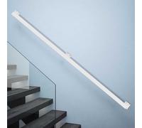 Kit complet de rampe d'escalier à fixation murale, plusieurs options de couleur, différentes tailles (blanc 1,5 m) solution de sécurité durable pour escaliers