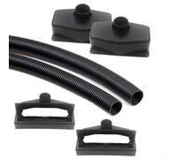 Kit complet de rangement pour ballons de 1,4 m avec boîtes de réception supérieure et inférieure et tube flexible Noir