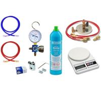 Kit complet de recharge professionnel de réfrigérateurs caves congélateurs avec R600a PROFI LINE M Shop Italia