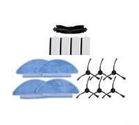 Kit complet de remplacement pour aspirateur robot Tikom L9000 avec brosse principale, brosses latérales et tampons filtrants lavables pour Honor SE et modèles similaires (A)