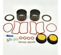 Kit complet de réparation de compresseur d'air 20 pièces pour unités silencieuses sans huile de 550 W à 1500 W avec joints de cylindre pour segments de piston et éléments filtrants pour usage
