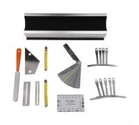 Kit complet de réparation et d'outils d'entretien pour musiciens, lime à frettes en acier inoxydable, faisceau de nivellement des frettes, kit de polissage avec protège-touche, compatible avec guitare