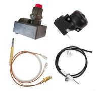Kit complet de réparation pour chauffage de terrasse au propane avec thermocouple, interrupteur de décharge et allumeur de batterie AAA pour un entretien efficace du chauffage