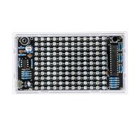 Kit complet de soudage électronique avec spectre musical | Écran LED programmable à spectre musical avec circuit imprimé et boîtier pour projets d'apprentissage