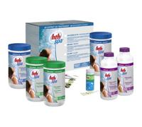 Kit complet de traitement hth Spa au chlore - 5,6 kg + 2 l