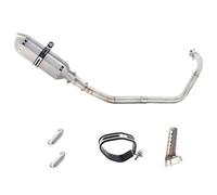Kit Complet D'échappement pour Moto pour Yamaha YZF R125 MT125 R15 MT15 MT-15 V1 V2 V3. Silencieux D'échappement Avant Intermédiaire. Silencieux D'échappement(Couleur 3,V3 2018-2023)