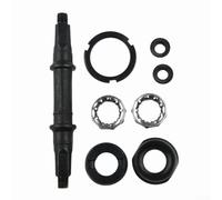 Kit complet d'essieu de pédalier de vélo avec trou carré, gobelets et roulements