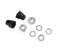 Kit complet d'essieu moteur de moyeu de vélo E avec écrou de blocage, rondelle de verrouillage et couvercle d'écrou pour maintenir un ajustement sûr du moteur (14 mm arrière)