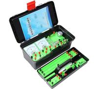 Kit complet d'expérimentation de circuits et d'électromagnétisme avec étui rangement, équipement laboratoire d'exploration des principes électromagnétiques physiques