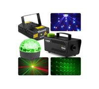 Kit Complet Disco Lumière et Laser (avec Jelly Ball, Laser et Machine à Fumée)