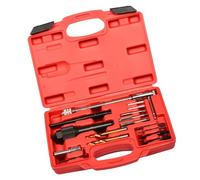 Kit complet d'outils de service de moteur, 16 pièces, outil de retrait professionnel de bougies de préchauffage en acier au carbone avec mallette de rangement, kit extracteur de bougies de