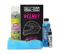 Kit complet entretien équipement pilote MUC-OFF Helmet Care casque et visière