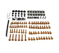 Kit Complet Fixations Écrous Rondelles Carénage Moto pour Suzuki pour GSX-R 600/750 2006-2012 Clips Noix(Orange)