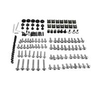 Kit Complet Fixations Écrous Rondelles Carénage Moto pour Suzuki pour GSX-R 600/750 2006-2012 Clips Noix(Argent)