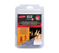 GEB Kit complet Tresse ronde en fibre de verre 2,5 m Ø 7-8 mm + Colle réfractaire Collafeu 20 ml
