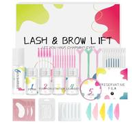 Kit Complet Lamination Sourcils & Lift Cils Amélioré | Formule Barrière Protectrice pour Yeux Sensibles, Permanation de Cils Douce