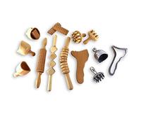 Kit complet Materotherapy & MetalTherapy 14 pièces | Réaffirmation du corps naturel | Réaffirmé en métaturapie | Timéthérapie réductrice | Méthérapie anti-cellulite | Moulage du bois du corps