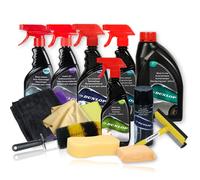 Kit Complet Nettoyage Extérieur Voiture Dunlop KNCE1 15 pièces - Shampoing, Jantes, Microfibres, Brosse, Éponges