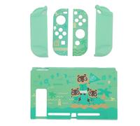Kit complet Nintendo Switch Animal Crossing avec étui de transport, pochette de transport, protections d'écran, support de jeu et protections pour