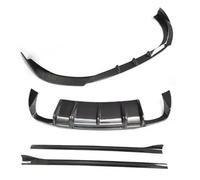 Kit Complet Pare-Chocs Avant Et Arrière en Fibre Carbone Véritable, Diffuseur De Coffre Et Becquet De Toit pour A3 S3 pour S-Line Hatchback 2014-2016 Spoiler Avant Pare-Chocs(Body kit C)
