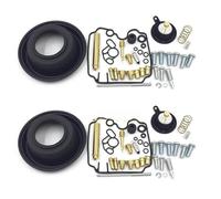 Kit complet pièces rechange réparation carb Kit 2 Carburateurs De Moto Pour Yamaha TDM850 1991-1999 Et XTZ750 1989-1997, Avec Membrane Et Filtre À Air.(Couleur1)