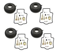 Kit Complet pièces Rechange réparation carb Kit De Réparation Carburateur Moto pour Kawasaki, pour ZX1100 C1-C4, pour ZZR1100 D1-D5, ZZR, Joint Pointeau, Vis d'air(Couleur 3)