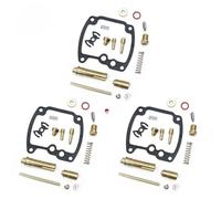 Kit Complet pièces Rechange réparation carb Kit De Réparation Carburateur pour Kawasaki KH250 S1 1973-1975, Joint Pointeau, Vis d'air, Pièces Flottantes