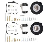 Kit Complet pièces Rechange réparation carb Kit De Réparation Carburateur pour Yamaha V-Star Vstra 650 XVS650A Classic 1998-2016, avec Adaptateur pour Filtre Air